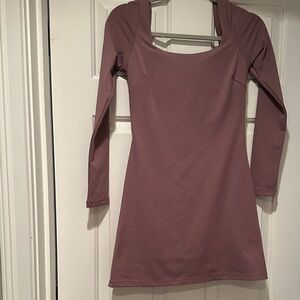 Pink Lily small mauve long sleeve Active dress. Like new